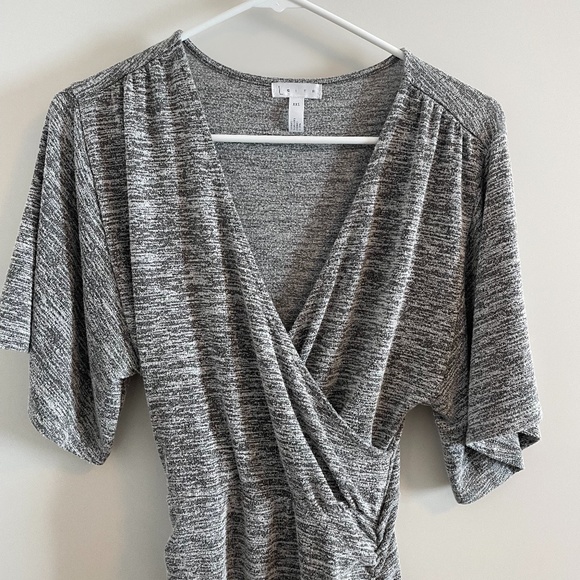 Leith Grey Wrap Dress - Picture 6 of 10